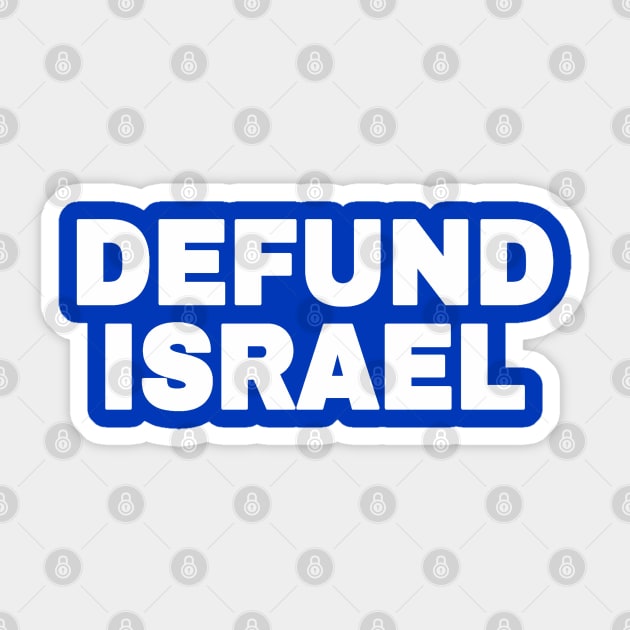 DEFUND ISRAEL - White - Vertical - Double-sided Sticker by SubversiveWare